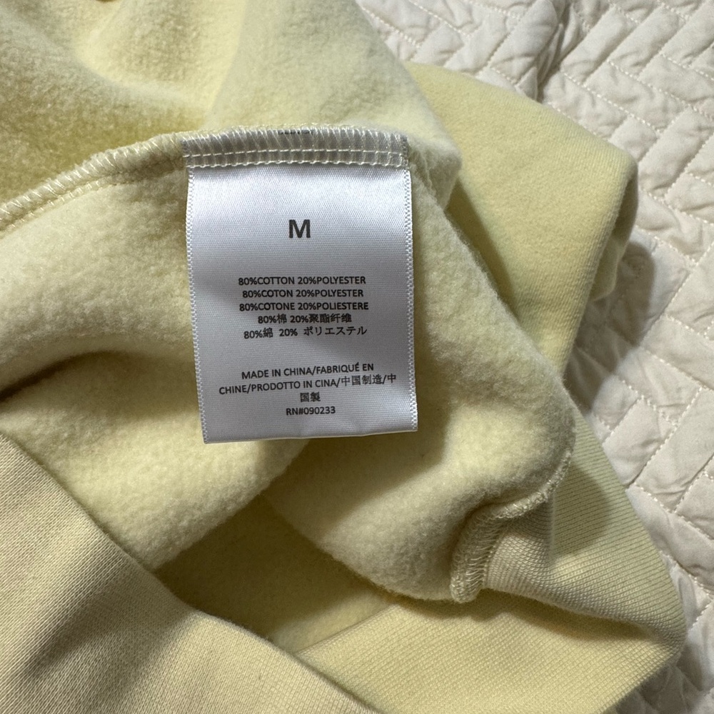 Essentials Cream Crewneck Sweater View 3